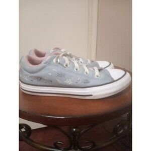 Youth Size 2 Converse A11654F Youth All Star Street Floral Sneakers Shoes